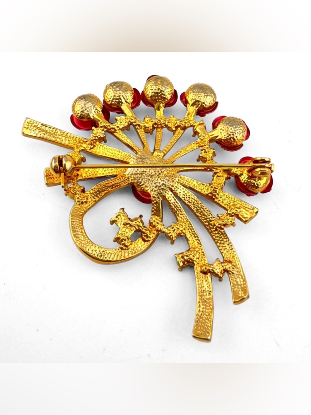 Rose Rhinestone Brooch - Picture 3 of 5